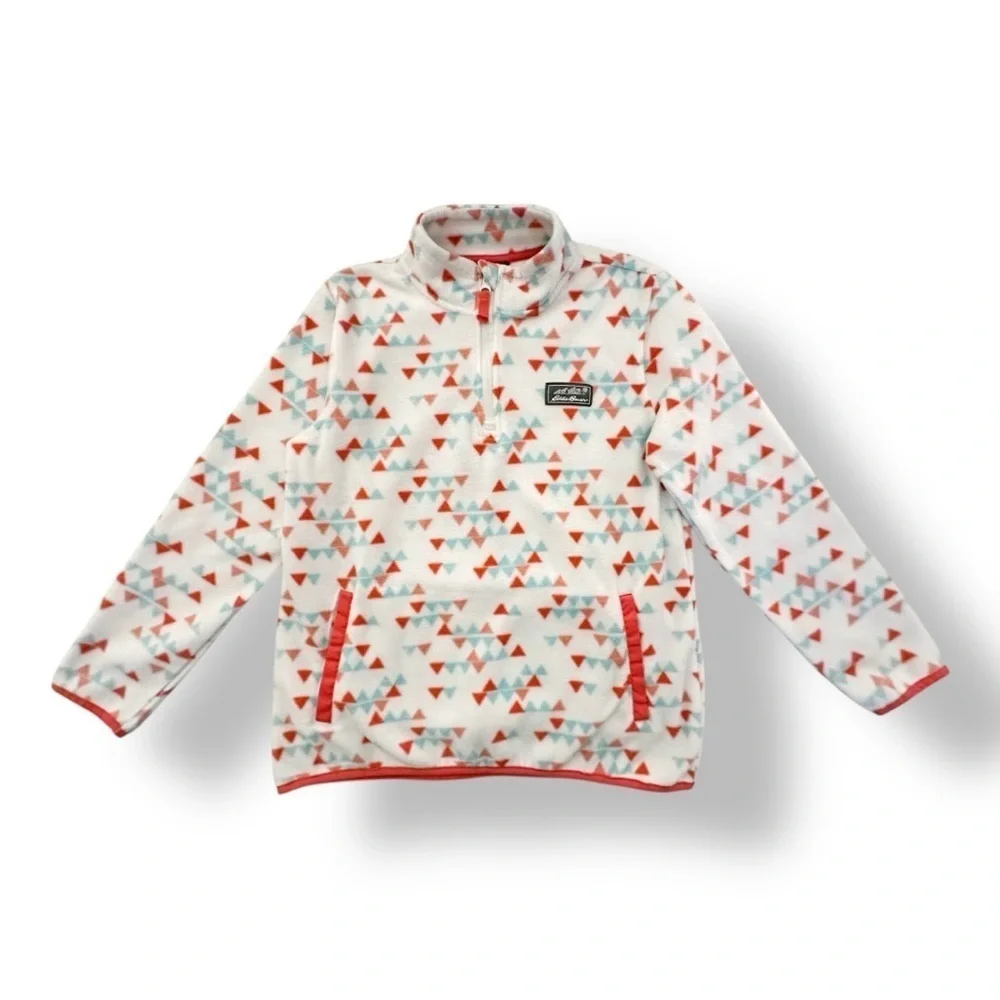 Eddie Bauer | Geometric Print Fleece Pullover (L) 🔺